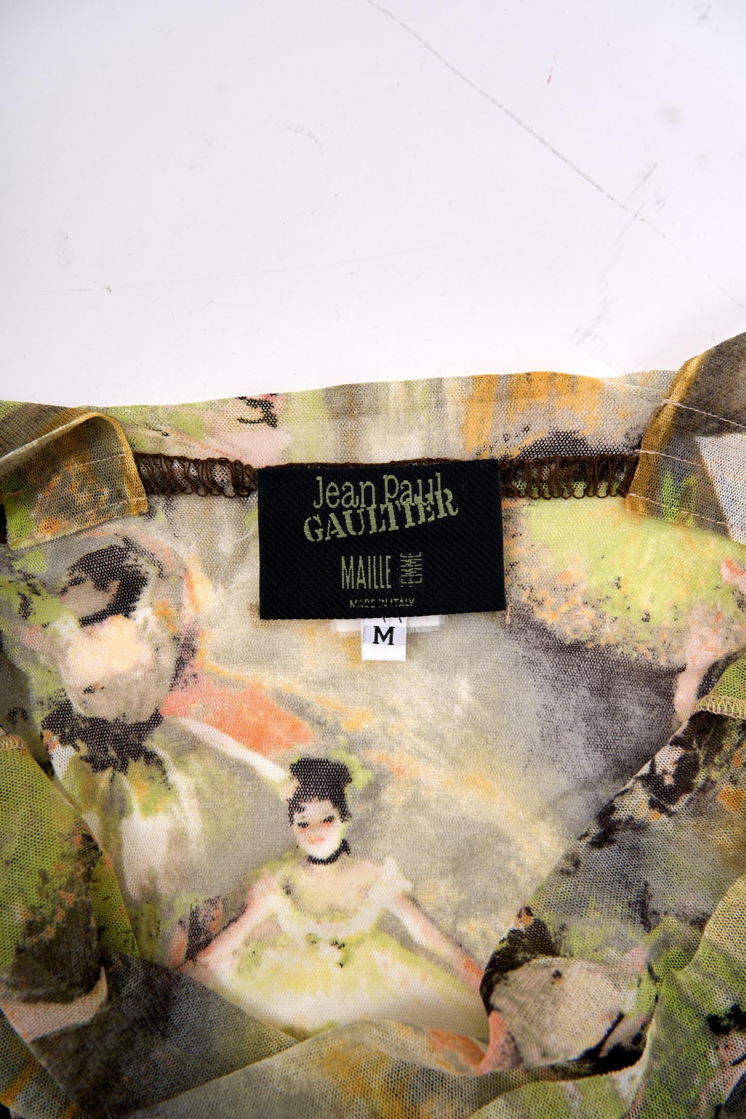 Women's Jean Paul Gaultier SS 2004 Degas Ballerina Mini Dress