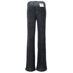 JEAN PAUL GAULTIER SS03 COUTURE Wool Sequin Embroidered Pants