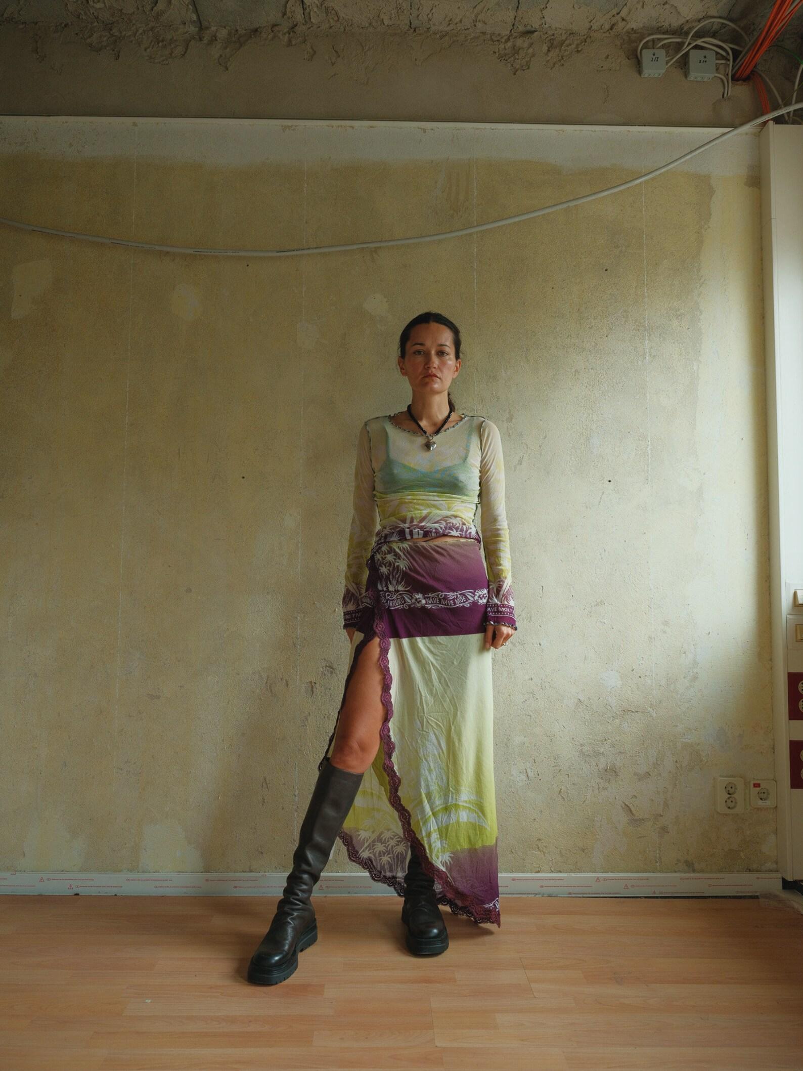 Jean Paul Gaultier  SS2001  Mesh Skirt set co ord ensemble OSFM  For Sale 5