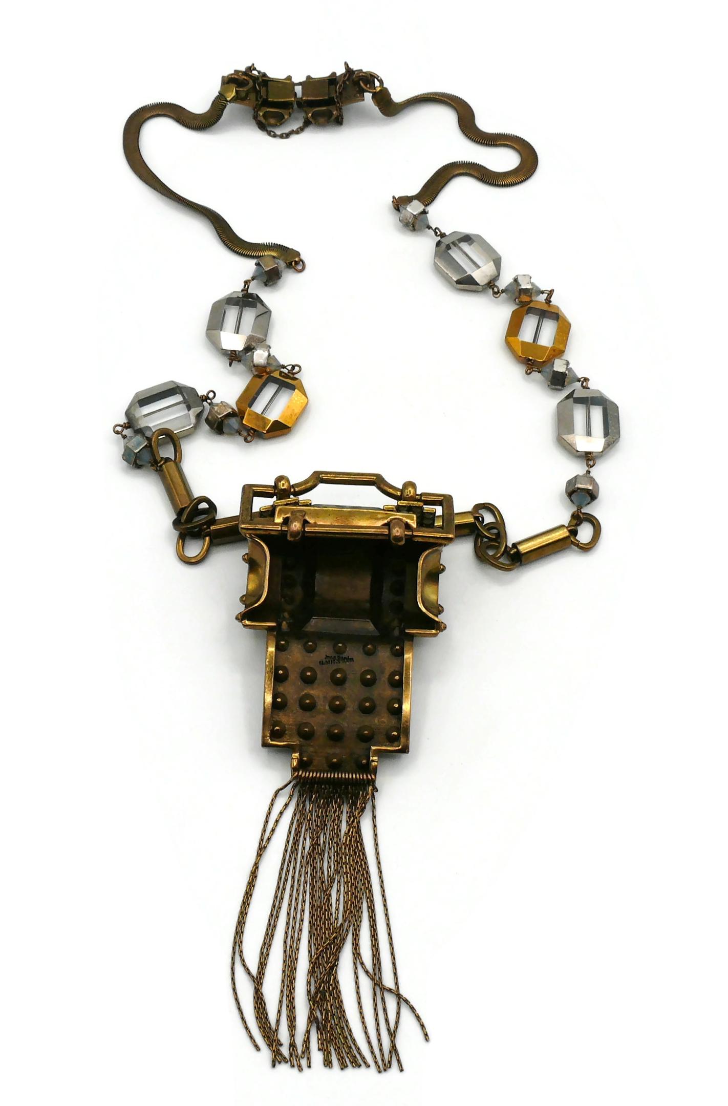 JEAN PAUL GAULTIER Statement Art Deco Inspired Sautoir Necklace For Sale 10