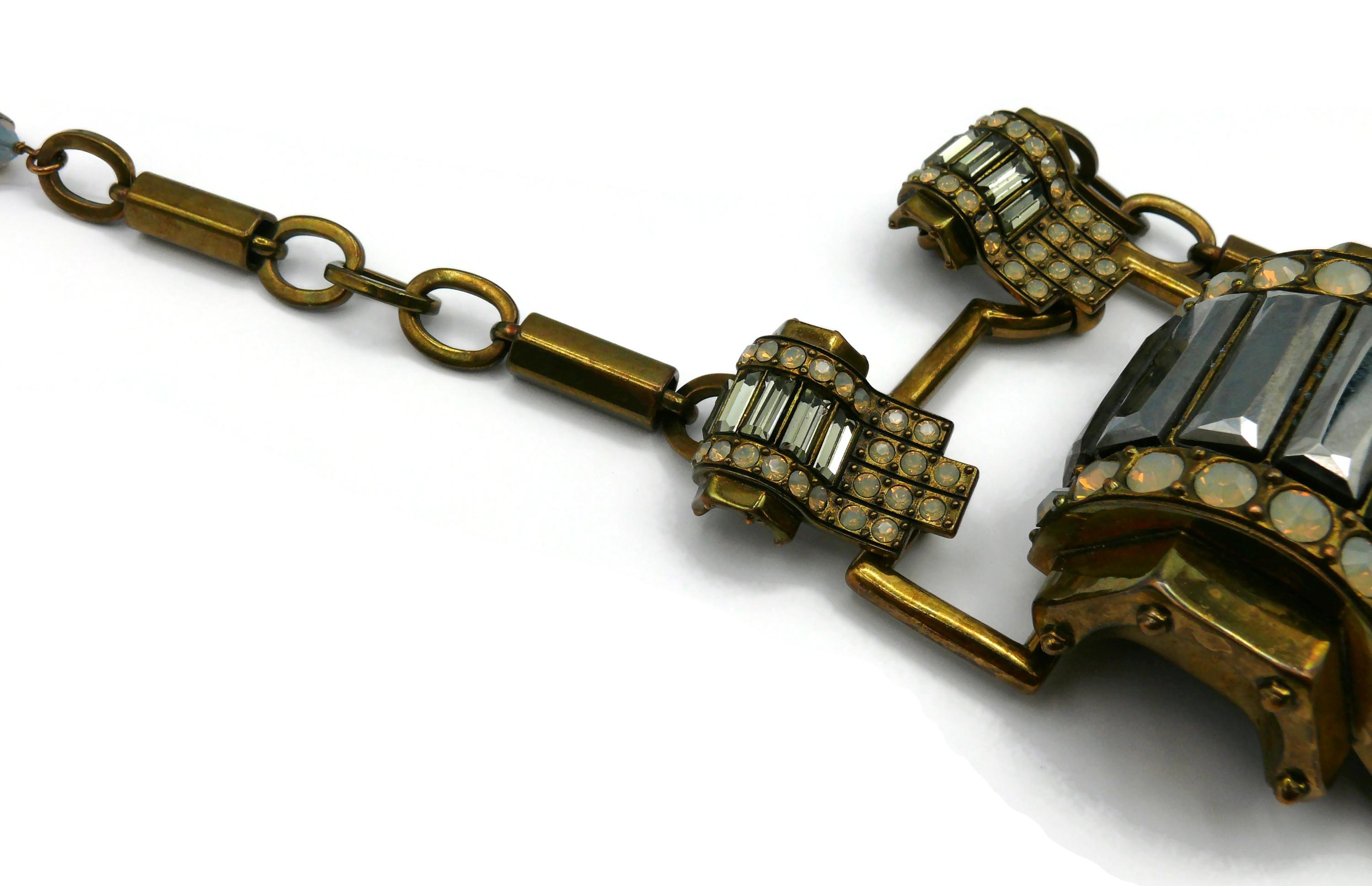 JEAN PAUL GAULTIER Statement Art Deco Inspired Sautoir Necklace For Sale 2