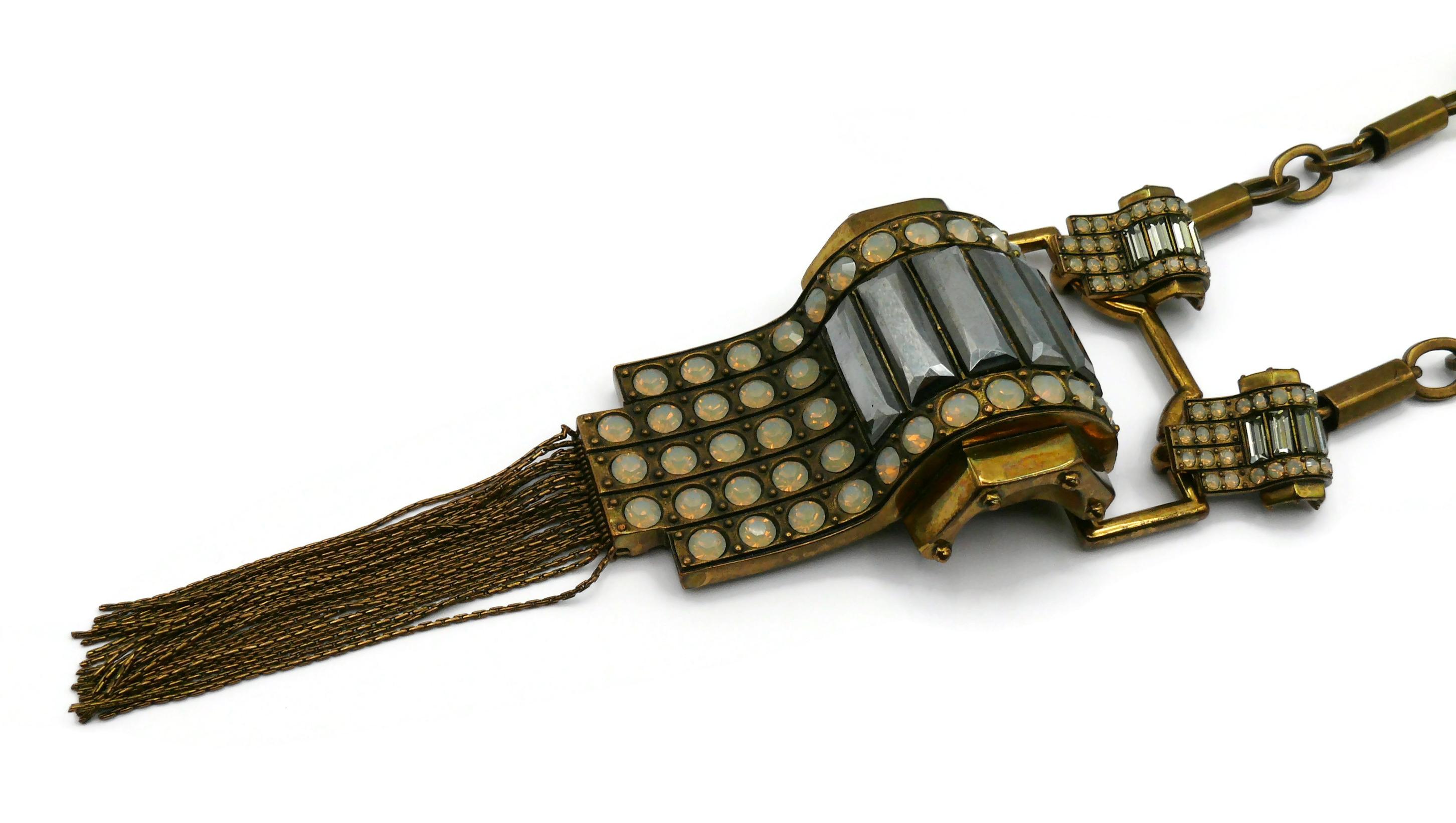 JEAN PAUL GAULTIER Statement Art Deco Inspired Sautoir Necklace For Sale 4