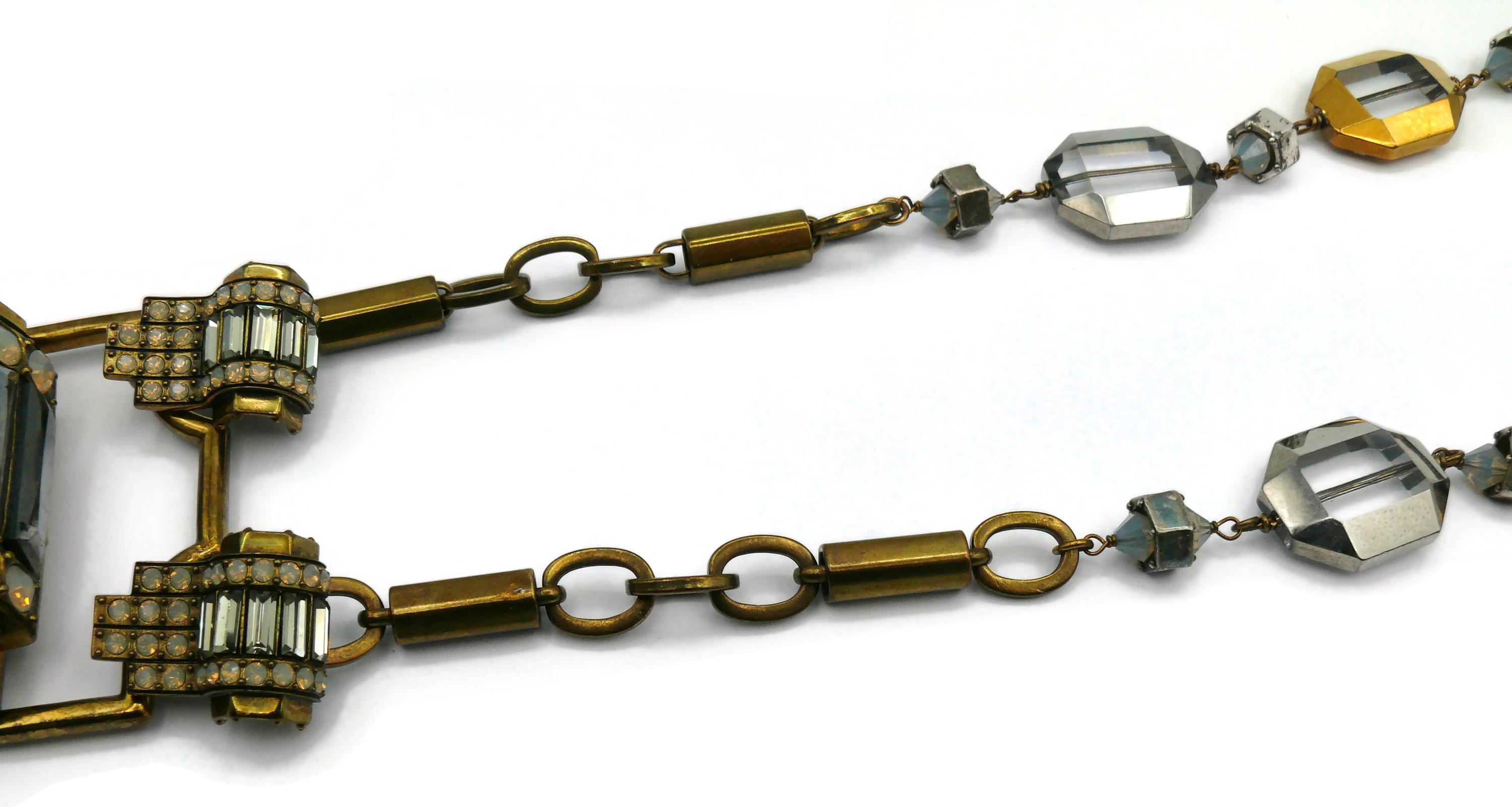 JEAN PAUL GAULTIER Statement Art Deco Inspired Sautoir Necklace For Sale 5