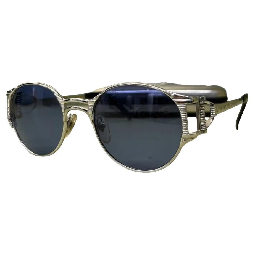 Jean Paul Gaultier Steam Punk Spring Metal Sunglasses For Sale