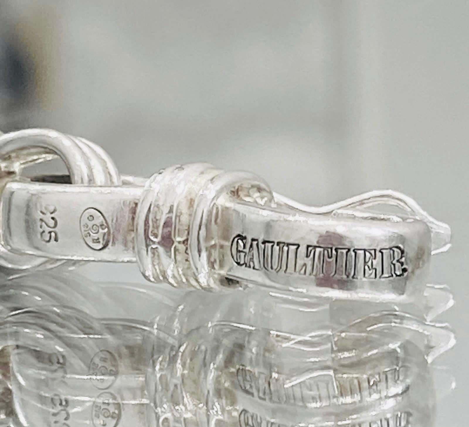 Bracciale in argento di Jean Paul Gaultier Jeans in vendita 2