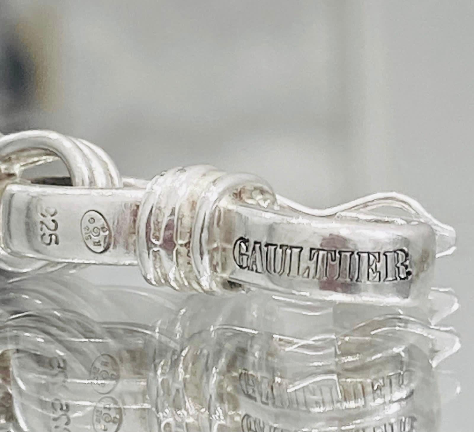 Jean Paul Gaultier Bracelet en argent sterling en vente 2