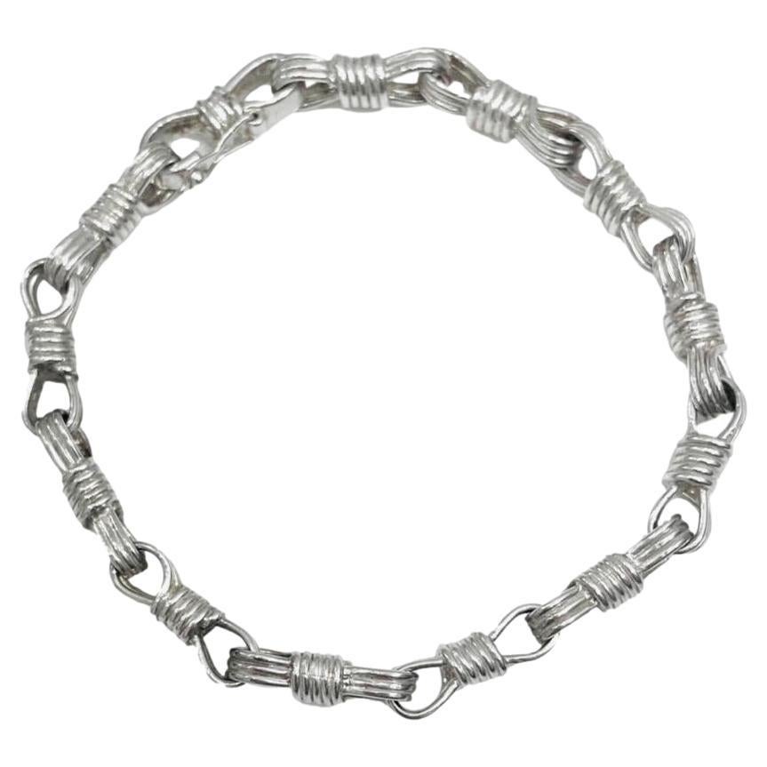 Jean Paul Gaultier Sterling Silver Bracelet For Sale
