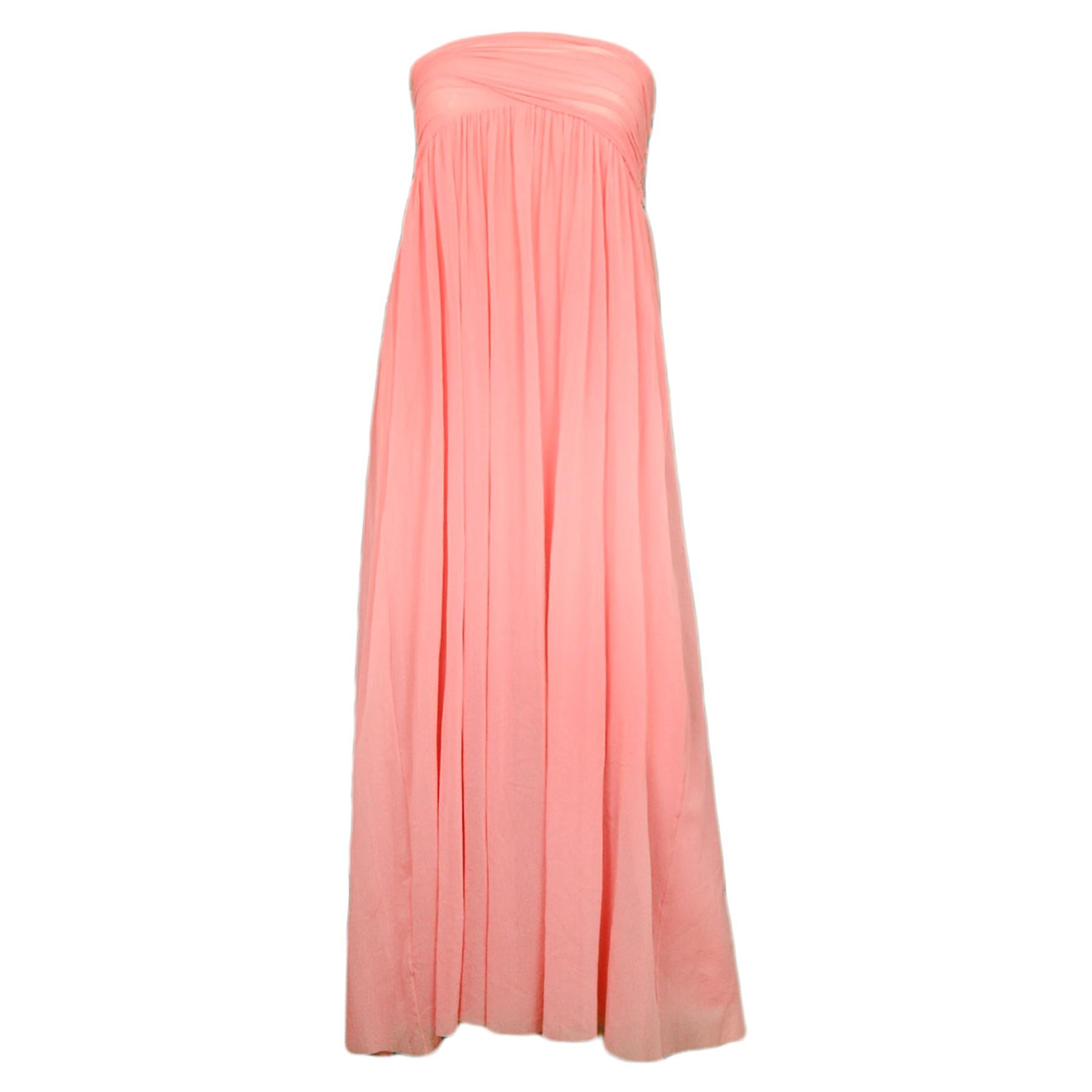 Jean Paul Gaultier Strapless Dress with Ruched Top sz XS For Sale at ...