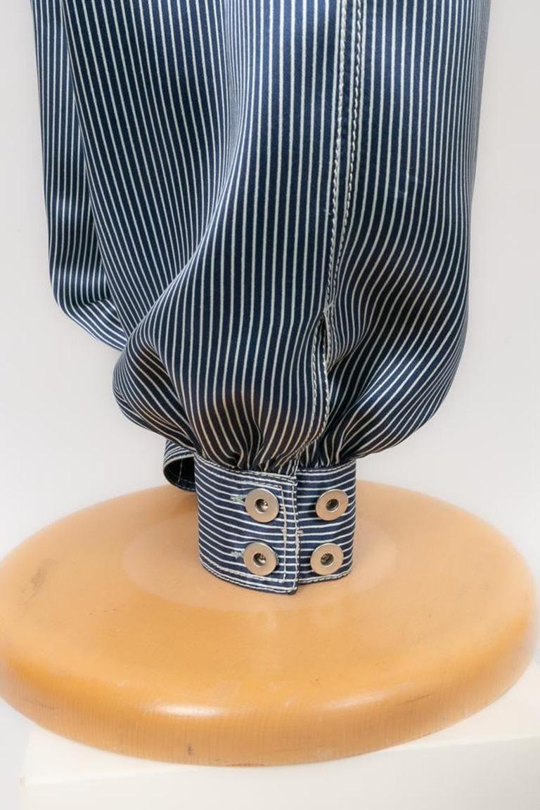 Jean-Paul Gaultier Striped Silk Jumpsuit, 2010 For Sale 1