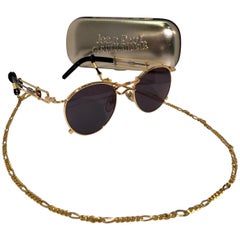 Jean Paul Gaultier Sunglasses Retro 1990s 2-Tone Rare 56-0174 Original Case