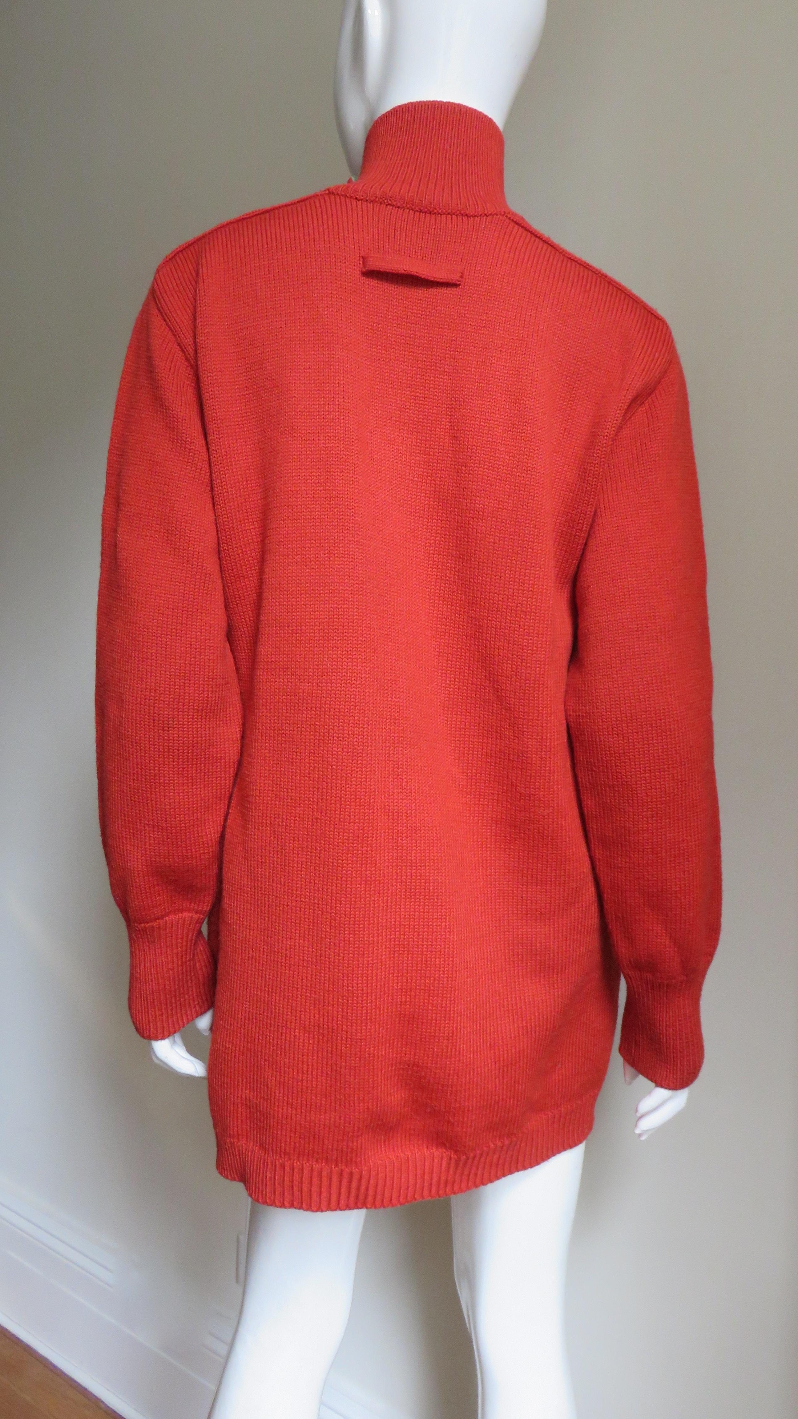 Jean Paul Gaultier Sweater with Belt 1990s For Sale 4
