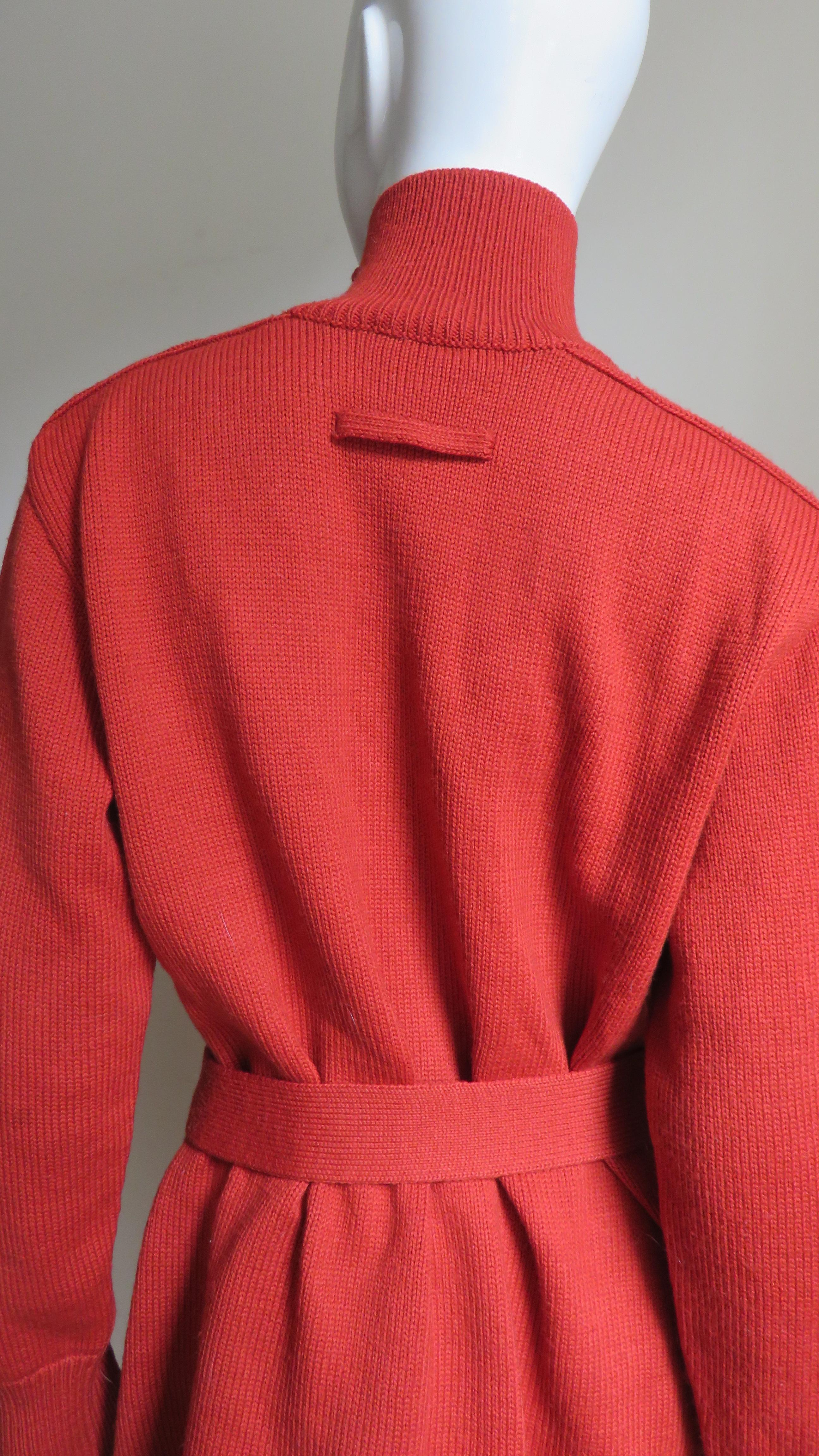 Jean Paul Gaultier Sweater with Belt 1990s For Sale 6