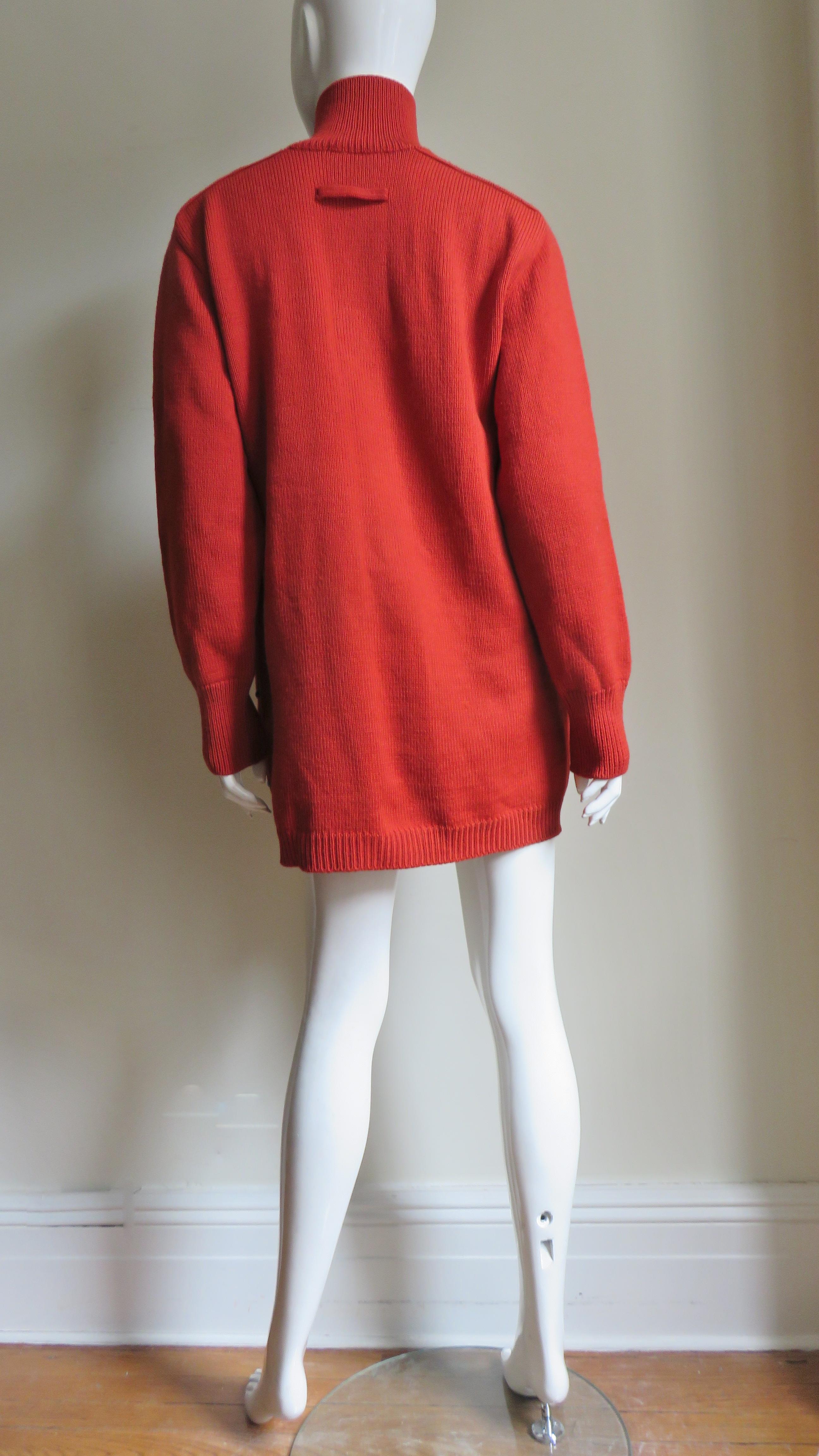 Jean Paul Gaultier Sweater with Belt 1990s For Sale 7