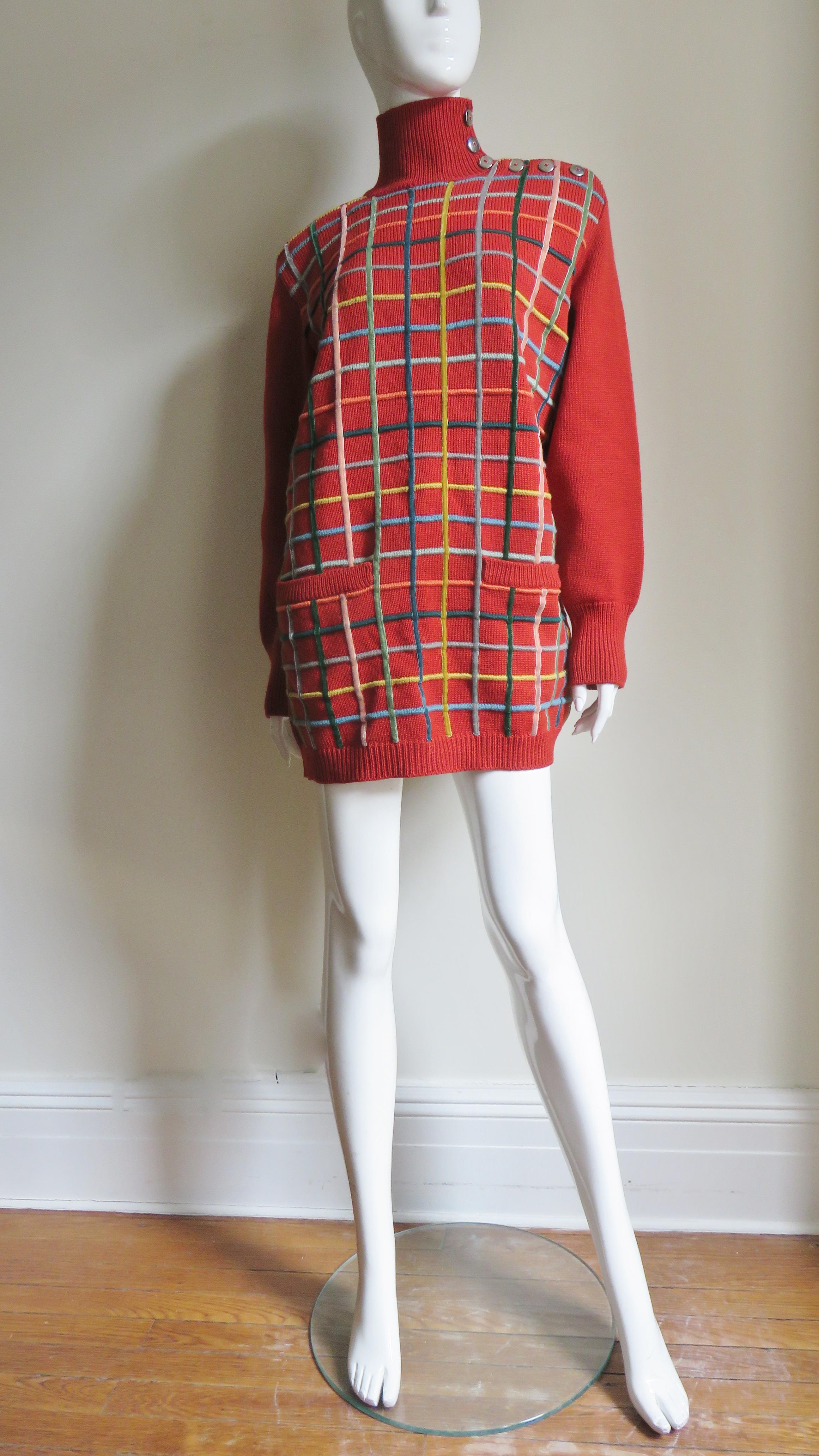 Jean Paul Gaultier Sweater with Belt 1990s In Good Condition For Sale In Water Mill, NY
