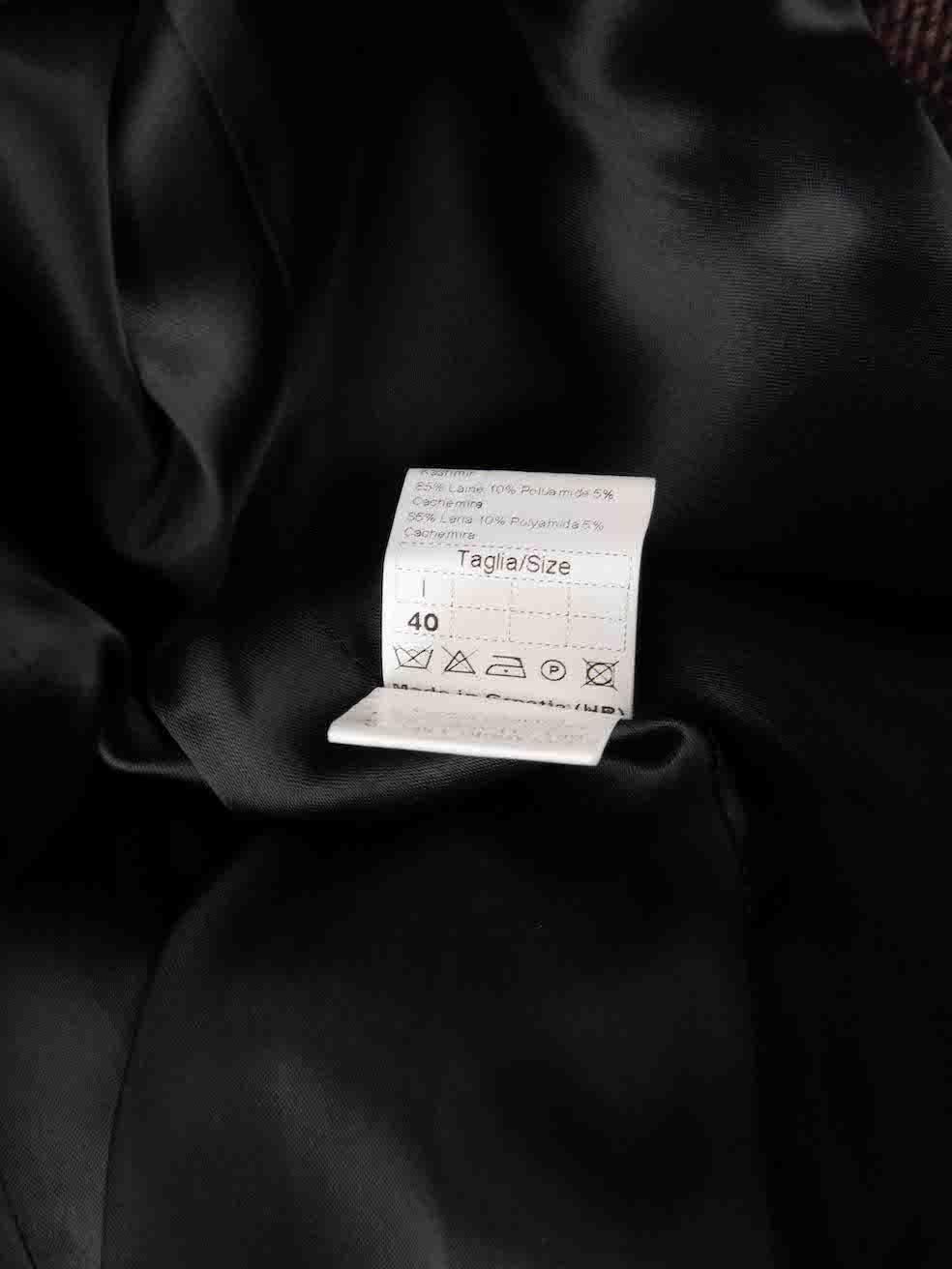 Jean Paul Gaultier Tartan Wool Double Breasted Coat Size S 1