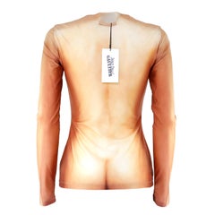 Jean Paul Gaultier "The Naked" stretch long sleeve top