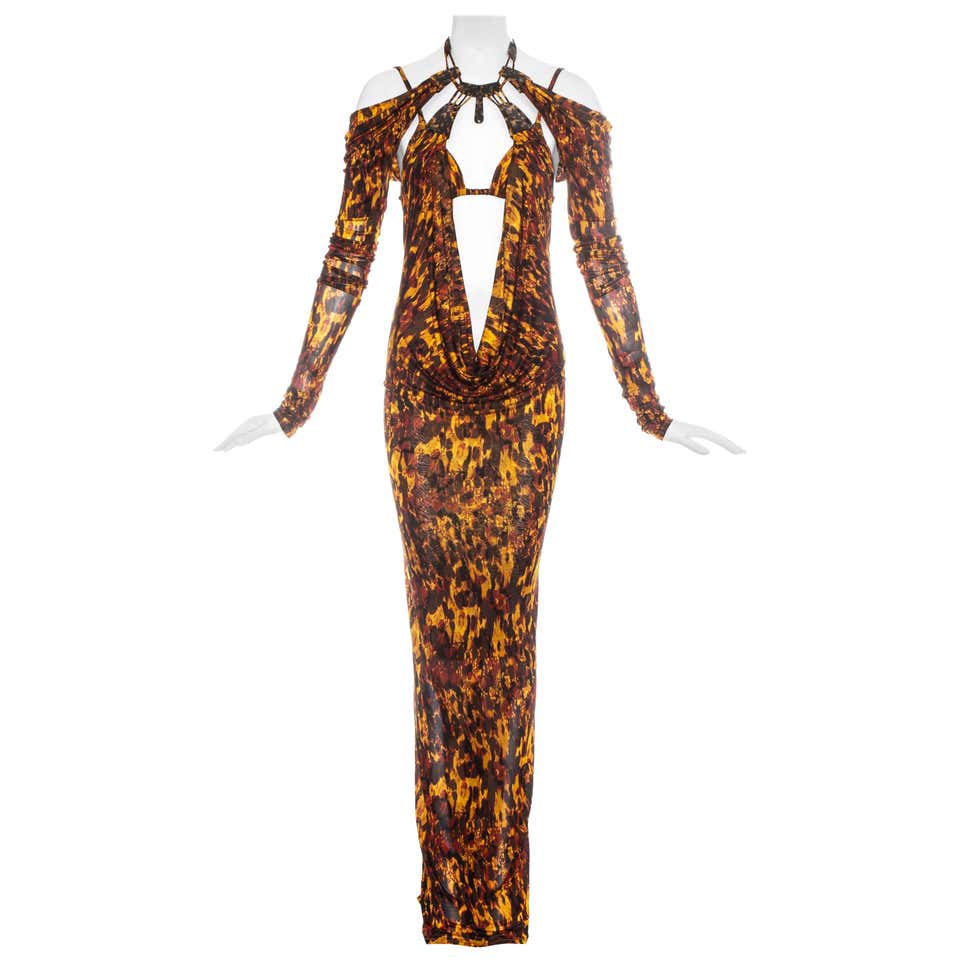Jean Paul Gaultier Vintage 1990s RARE Space Dress w/ Pom Pom Tail ...
