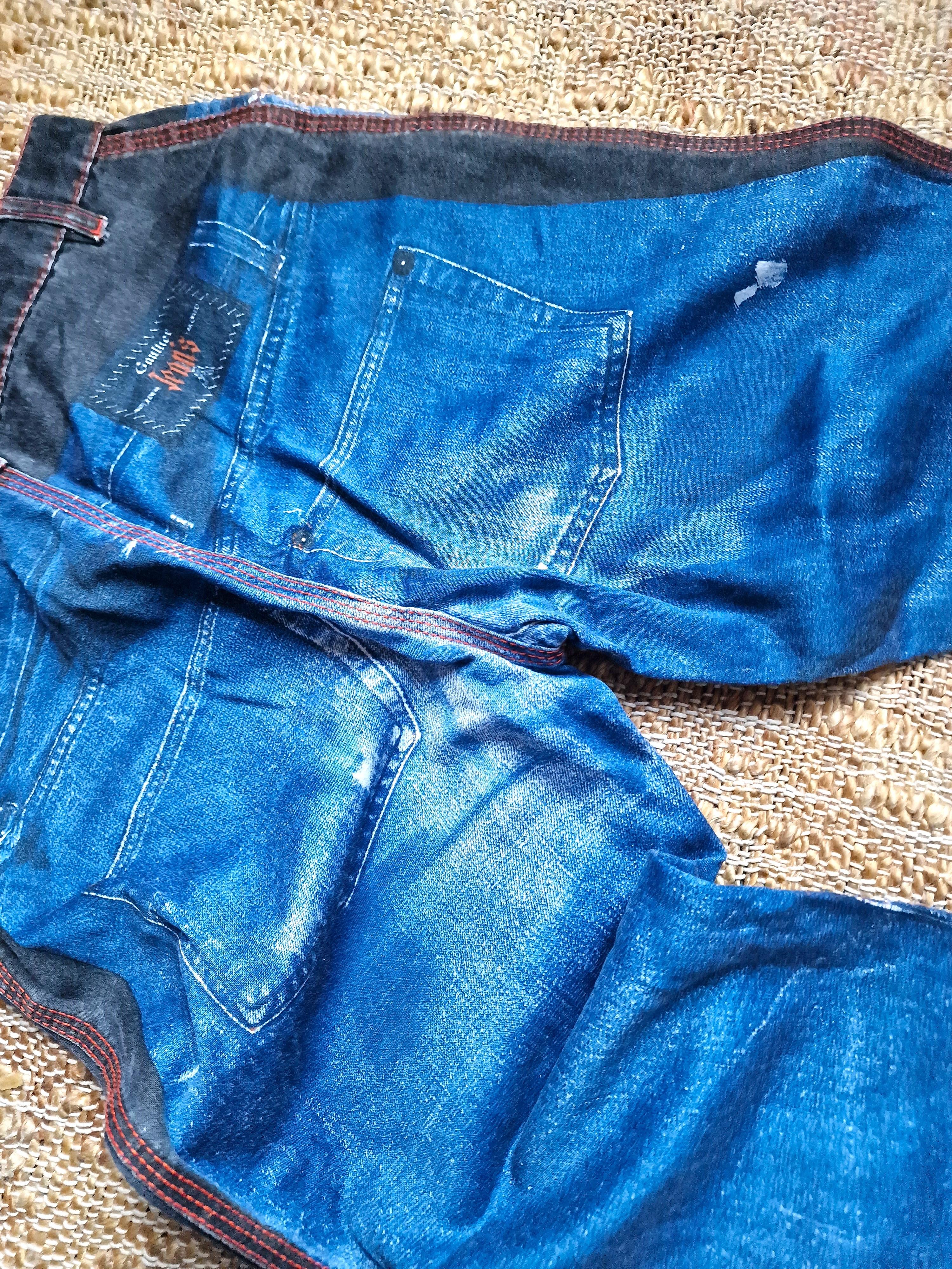 Jean Paul Gaultier Denim Trompe L'Oeil Optical Illusion Vintage Jeans Pants en vente 7