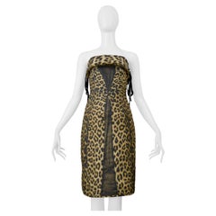 Jean Paul Gaultier Trompe L'oeil Leopard Print Dress And Corset Lacing 2004