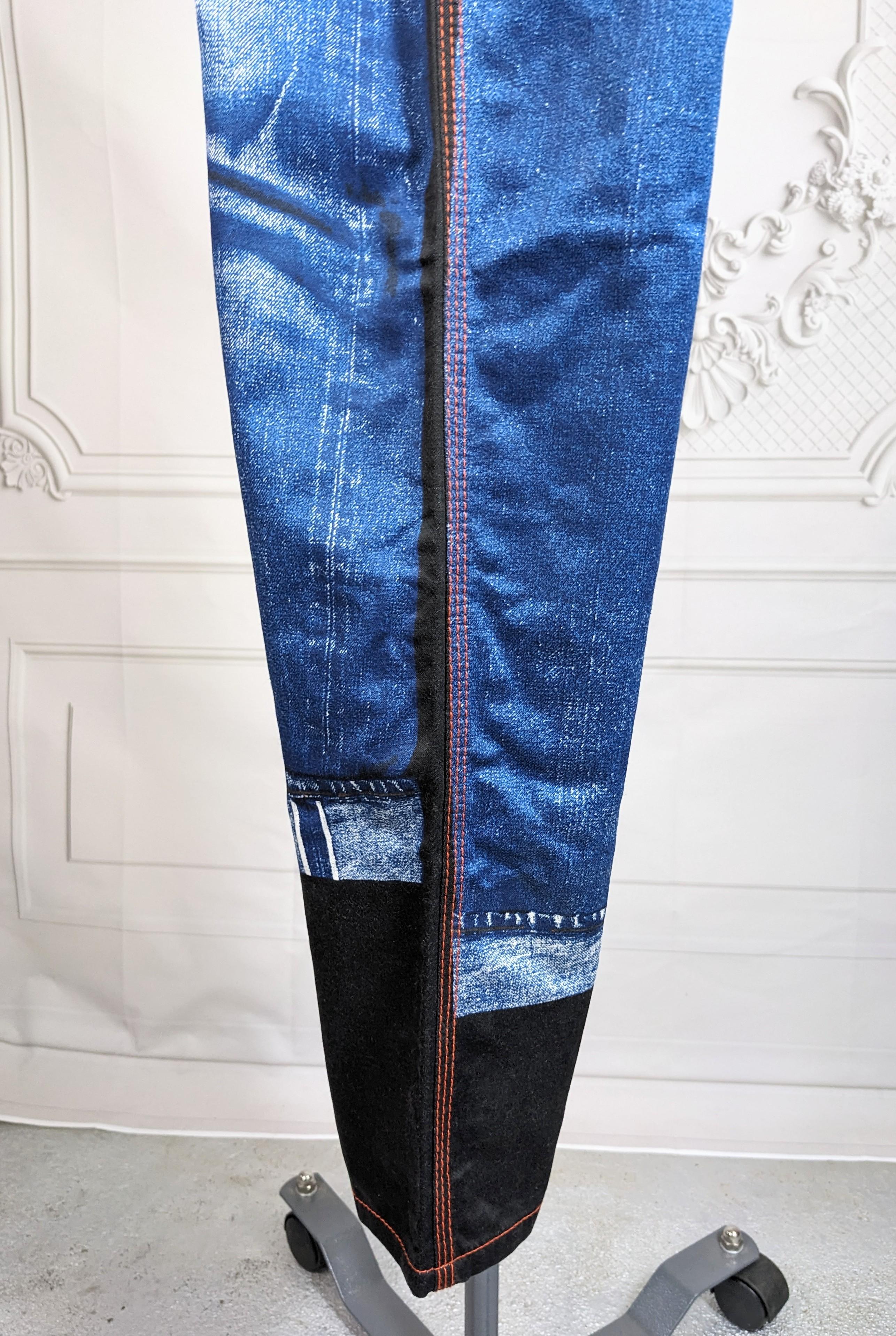 Jean Paul Gaultier Trompe L'Oiel Jeans For Sale 1