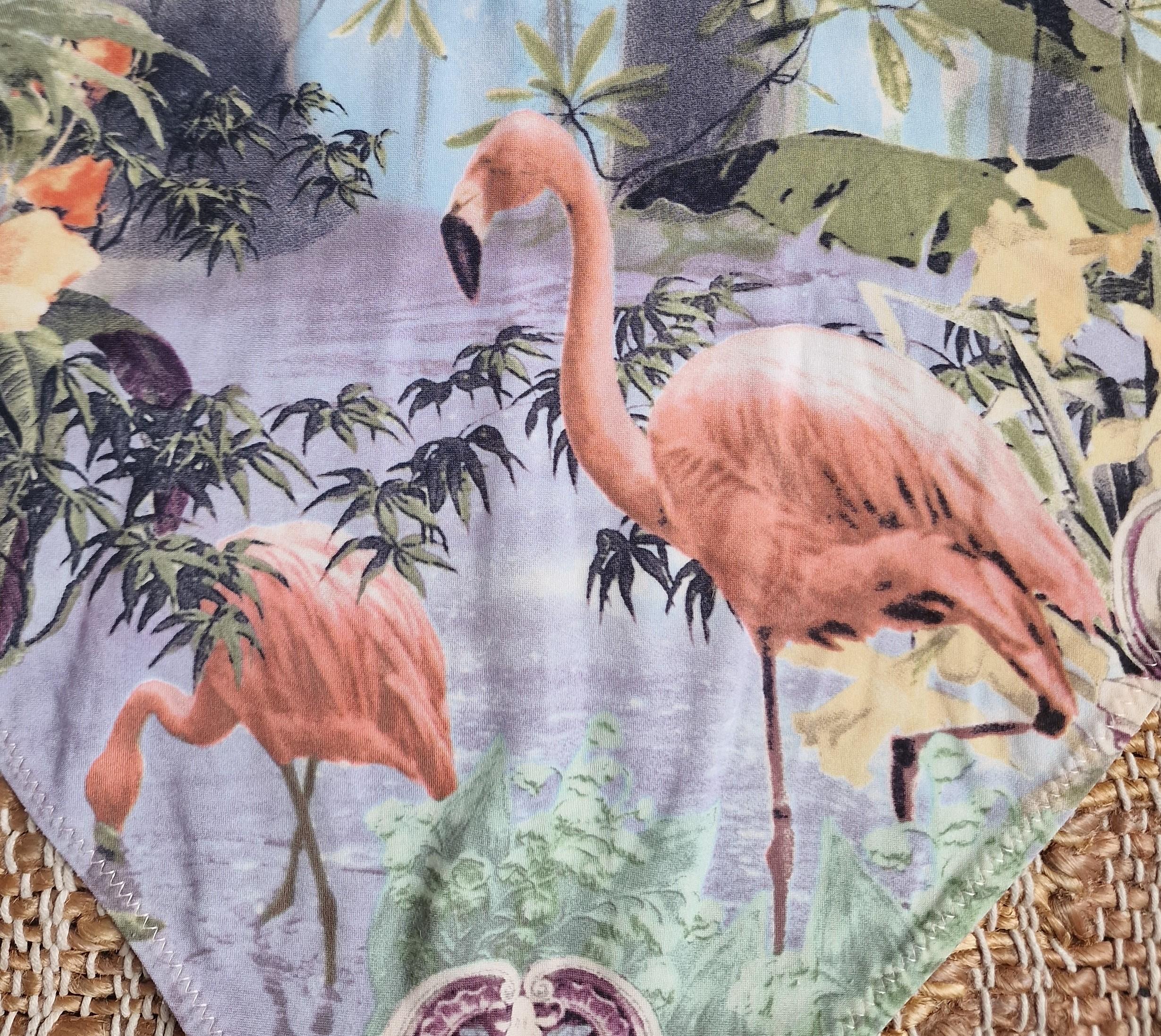 Maillot de bain une pièce Bella Hadid Flamingo tropical Jean Paul Gaultier en vente 9