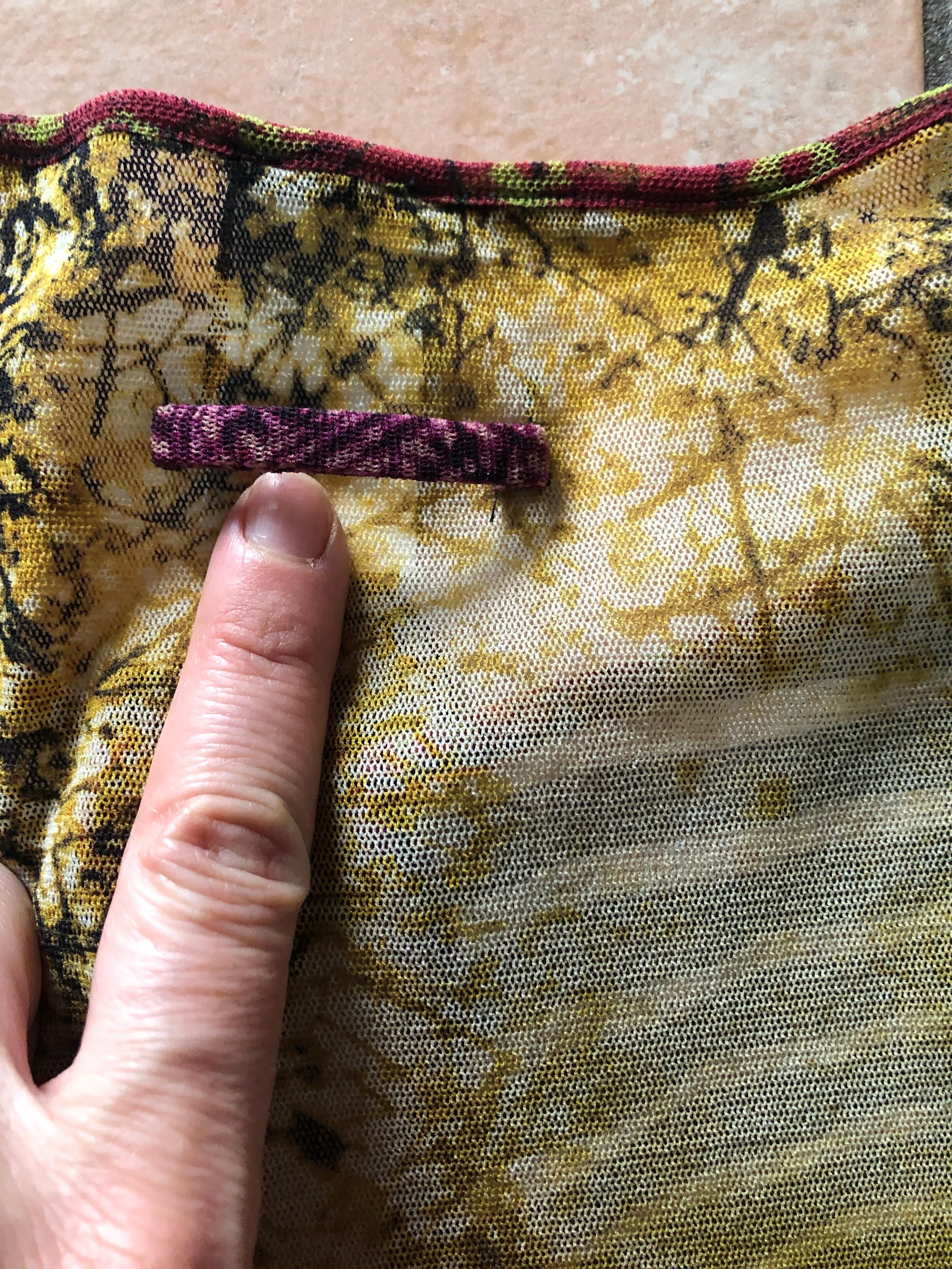 JEAN PAUL GAULTIER Tunique patchwork motif cyber dot en vente 3