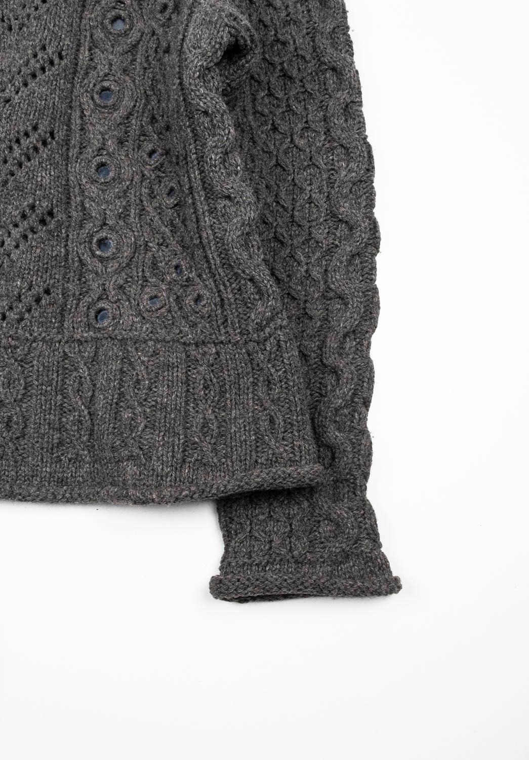 Jean Paul Gaultier Turtle neck detailed Men Heavy Wool Sweater Size L In Excellent Condition For Sale In Kaunas, LT