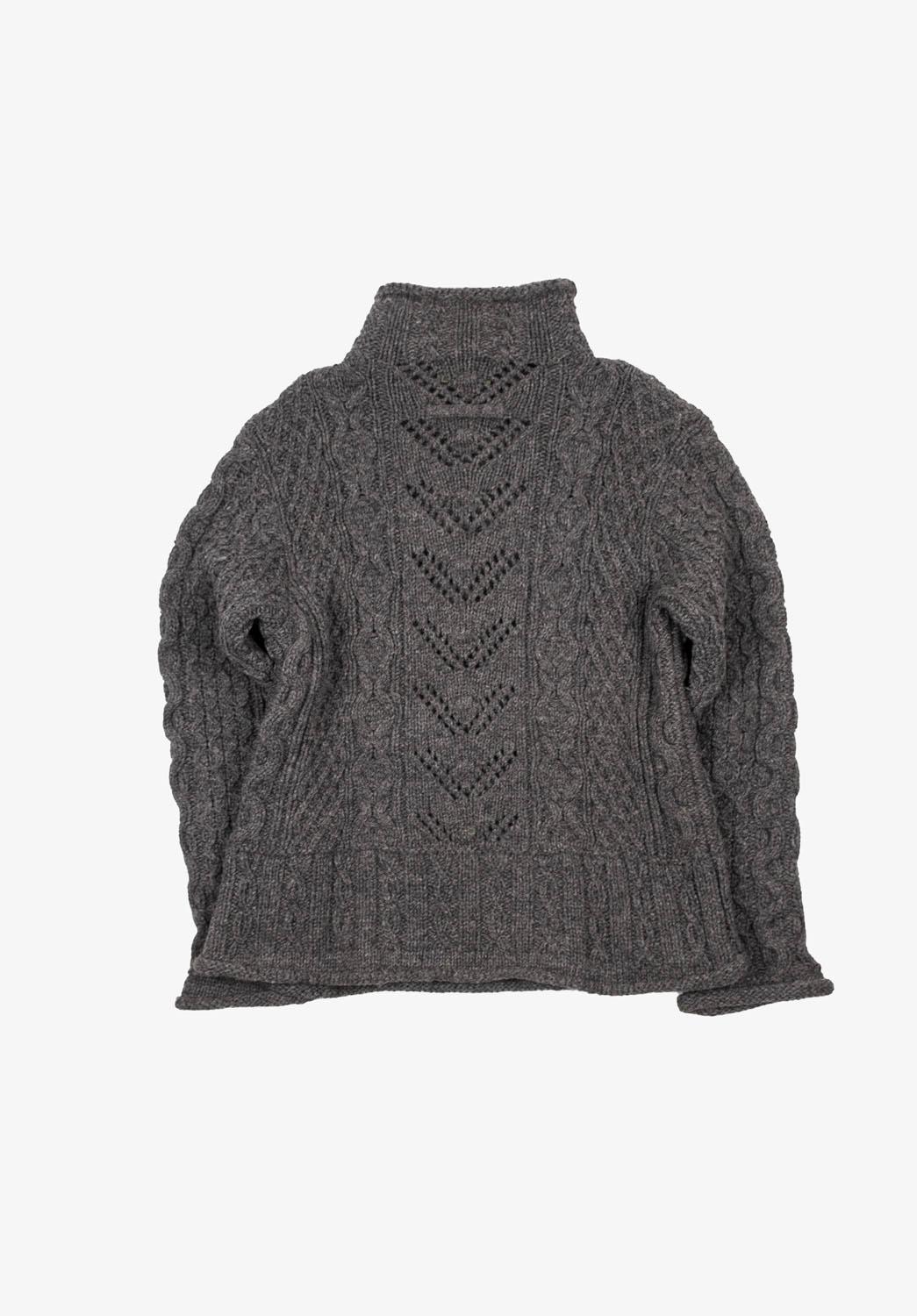 Men's Jean Paul Gaultier Turtle neck detailed Men Heavy Wool Sweater Size L For Sale