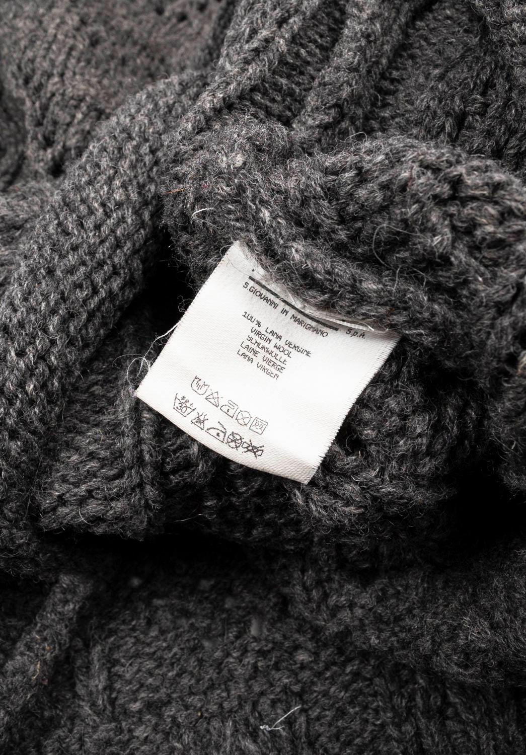 Jean Paul Gaultier Turtle neck detailed Men Heavy Wool Sweater Size L For Sale 2