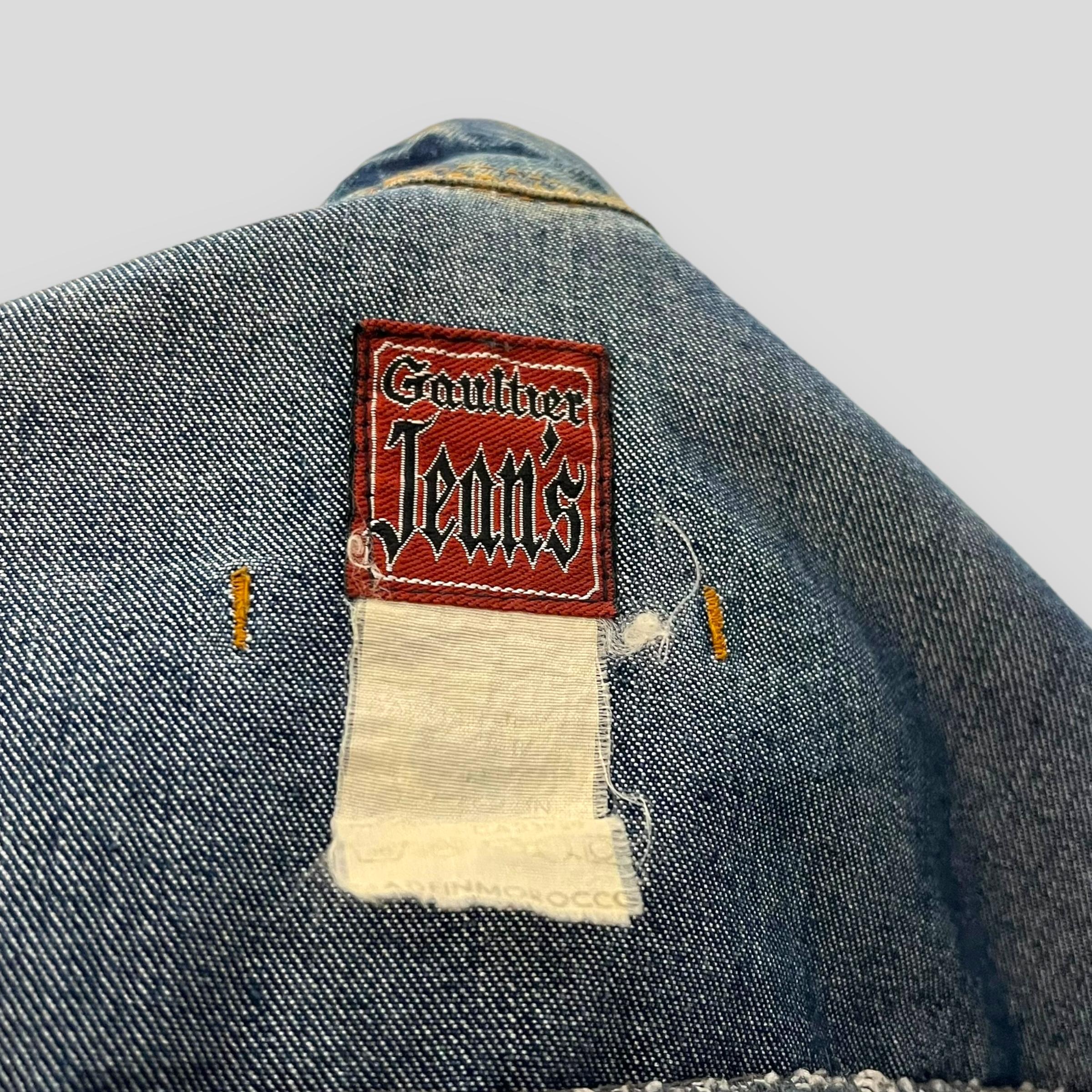 Jean Paul Gaultier ultra cropped denim top 2
