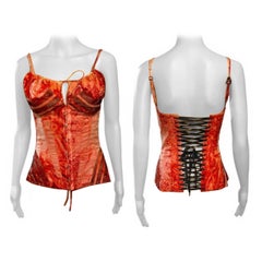 Jean Paul Gaultier Unworn Corset Bustier Silk Blouse Top