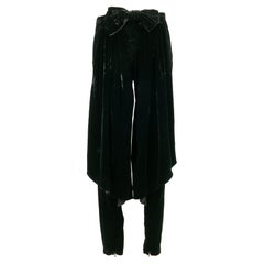 Jean-Paul Gaultier Velvet Pantacourt, Size 36FR