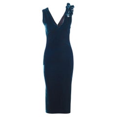 Jean Paul Gaultier Velvet Sheath Dress - '00s