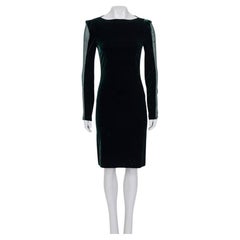 Jean Paul Gaultier Velvet Sheer Insert Dress - Size M