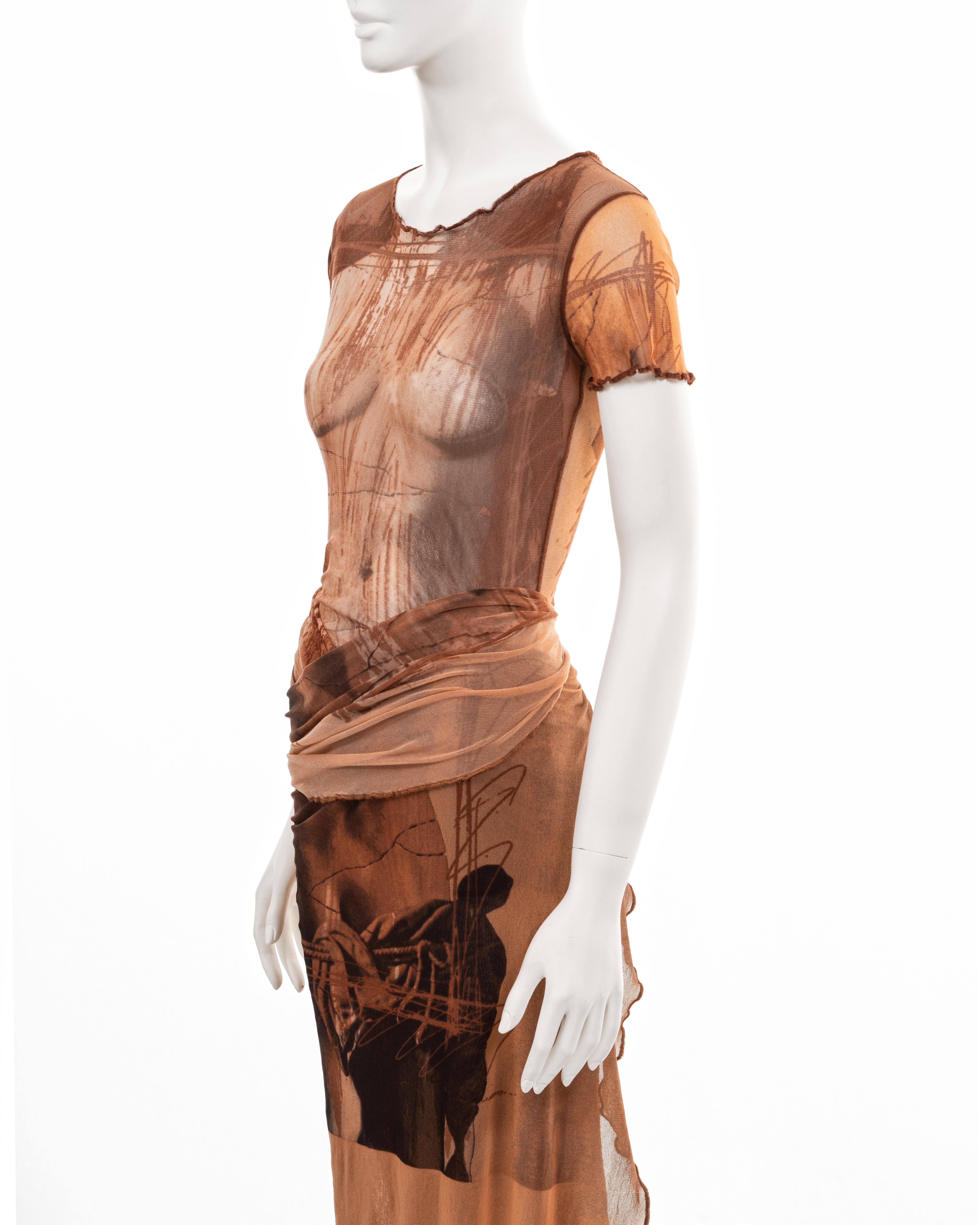 Ensemble t-shirt et paréo imprimé Venus De Milo, Jean Paul Gaultier, ss 1999 7