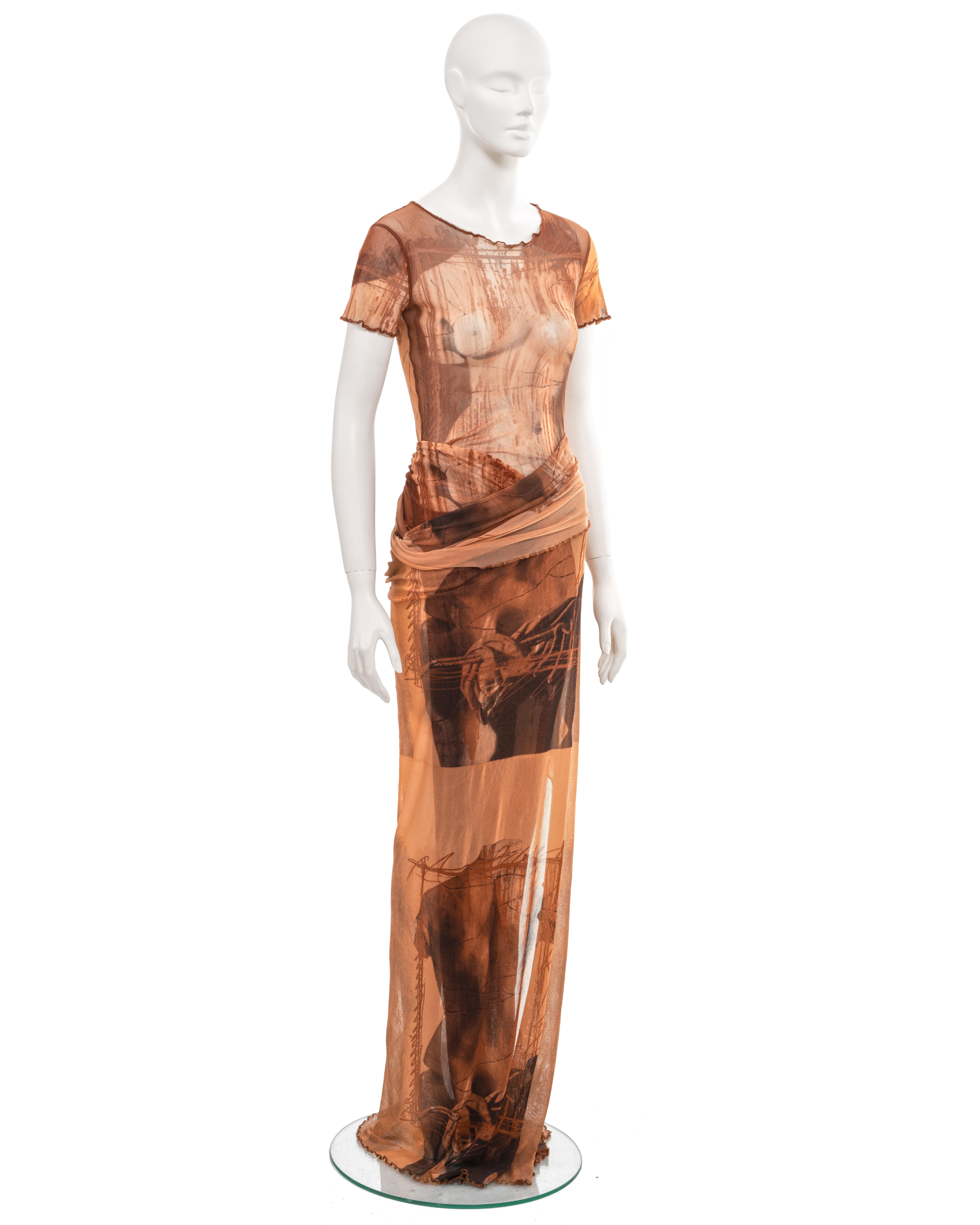 Ensemble t-shirt et paréo imprimé Venus De Milo, Jean Paul Gaultier, ss 1999 Pour femmes 