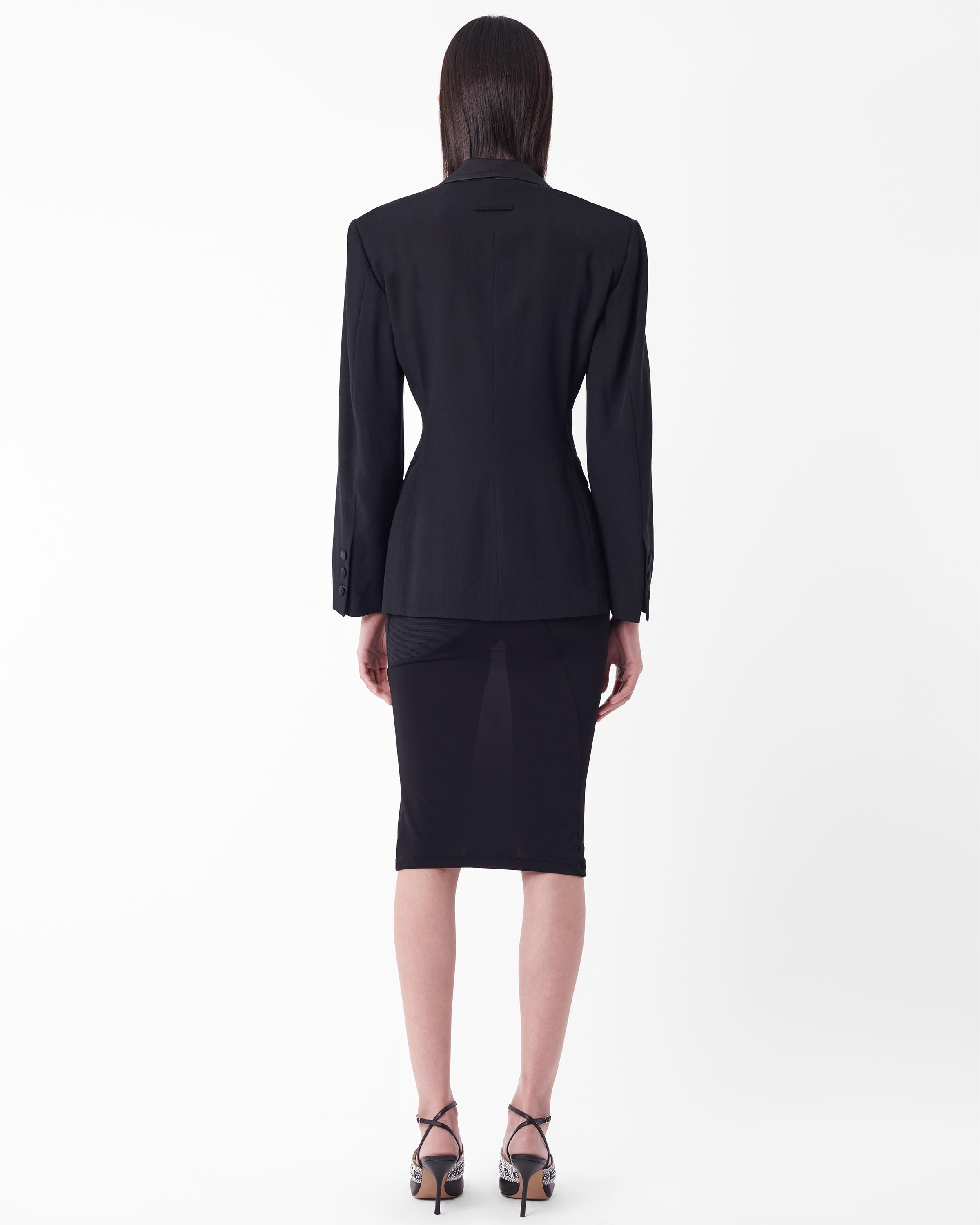 Jean Paul Gaultier Vintage 1988 Black Blazer For Sale 1