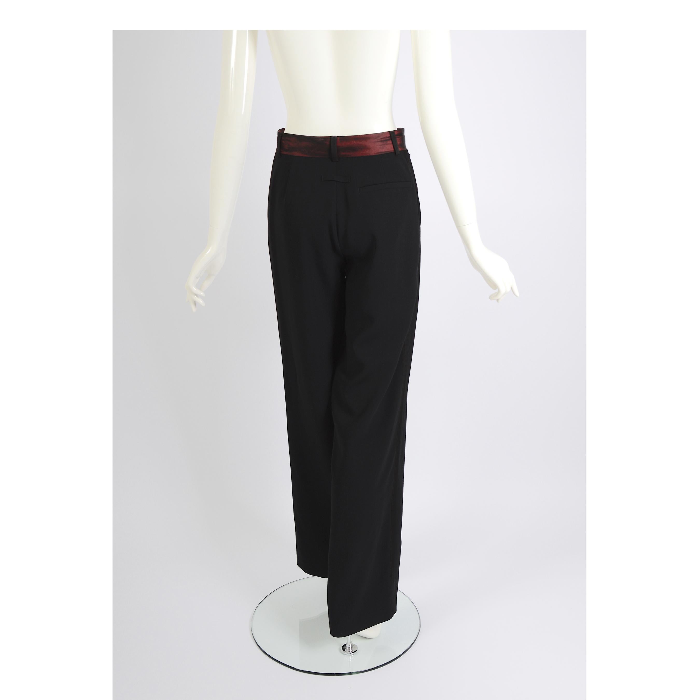 Jean Paul Gaultier Vintage 1997 Schwarzer Smoking-Anzug mit gedrehten Billowing-Ärmeln im Angebot 10