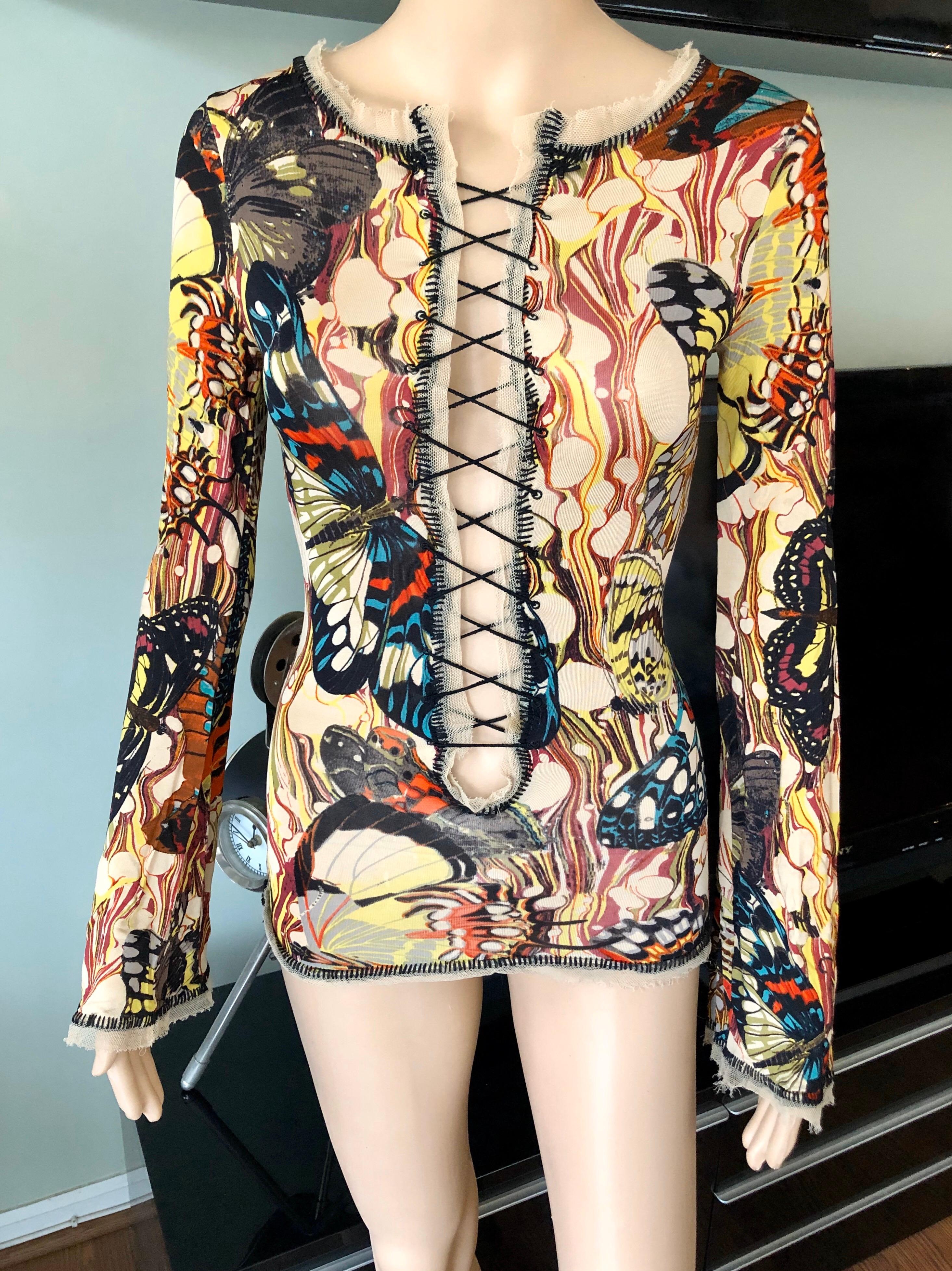 jean paul gaultier butterfly top 