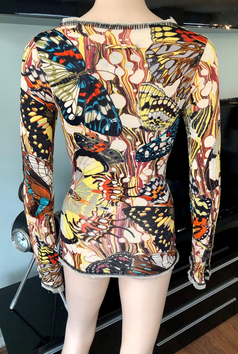 Jean Paul Gaultier Vintage 2000’s Plunging Neckline Corset Ties