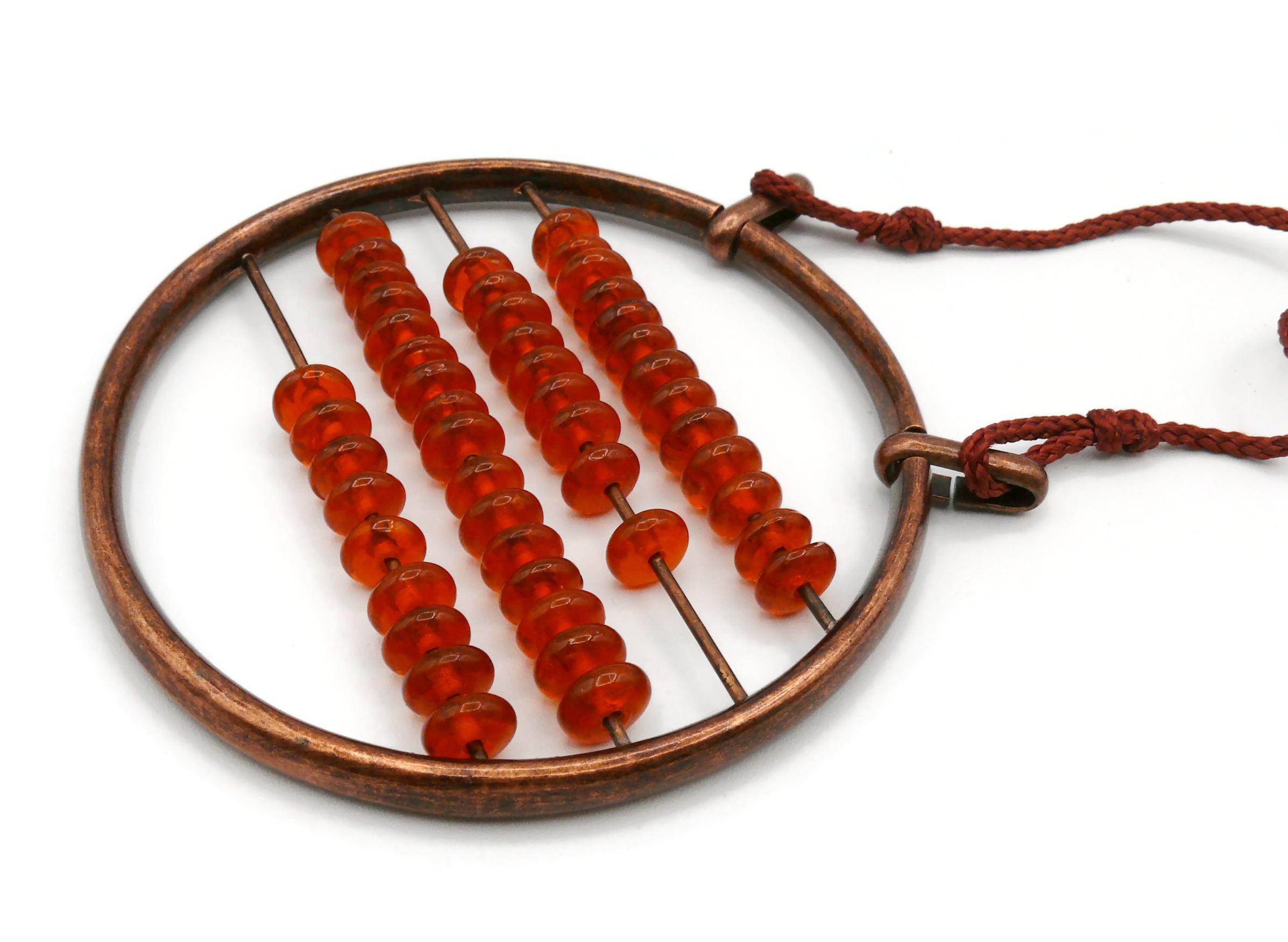 Jean Paul Gaultier Vintage Abacus Pendant Necklace For Sale 4