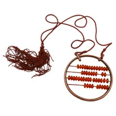 Jean Paul Gaultier Vintage Abacus Pendant Necklace
