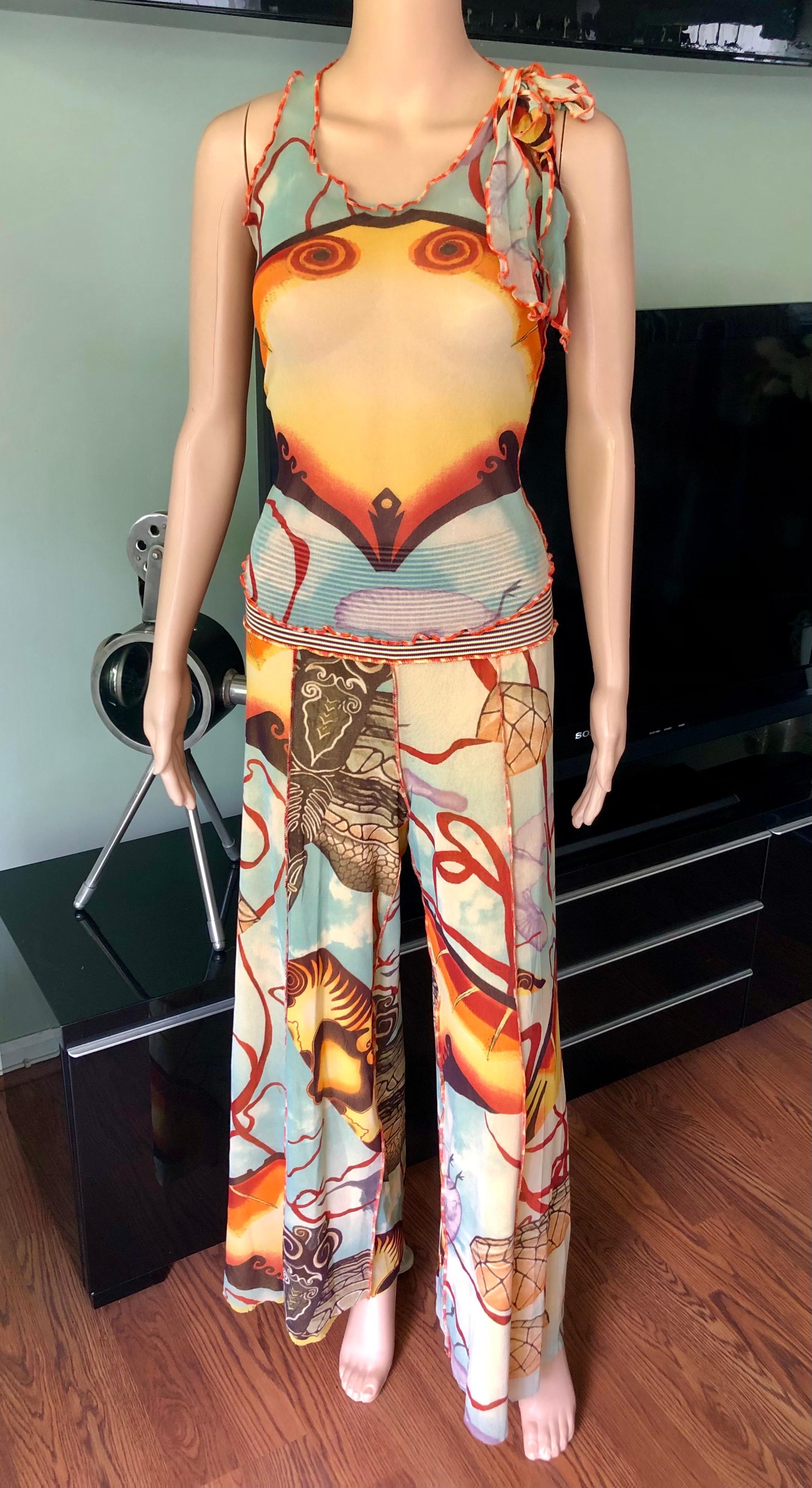 abstract 2 piece outfit