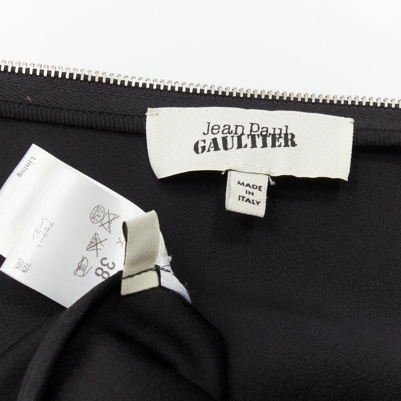 JEAN PAUL GAULTIER Vintage  adjustable zipper asymmetric evening dress IT38  5