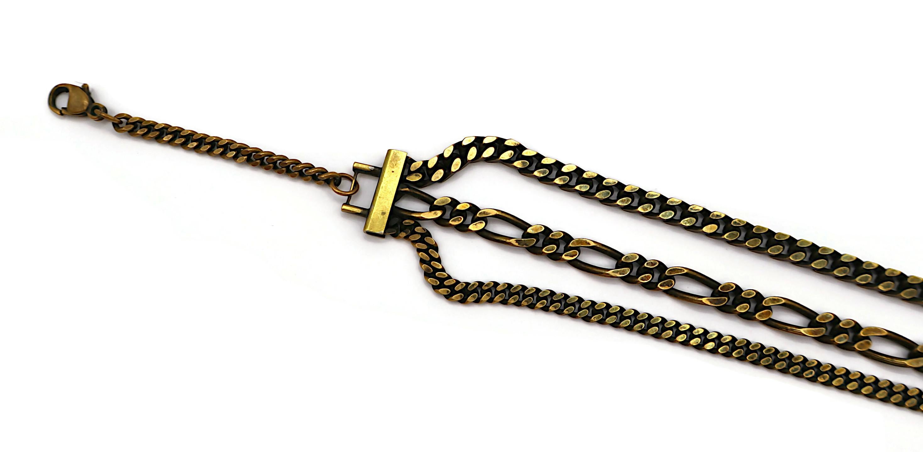 Collana con logo a catena vintage di Jean Paul Gaultier (Attribuito a) in vendita 1