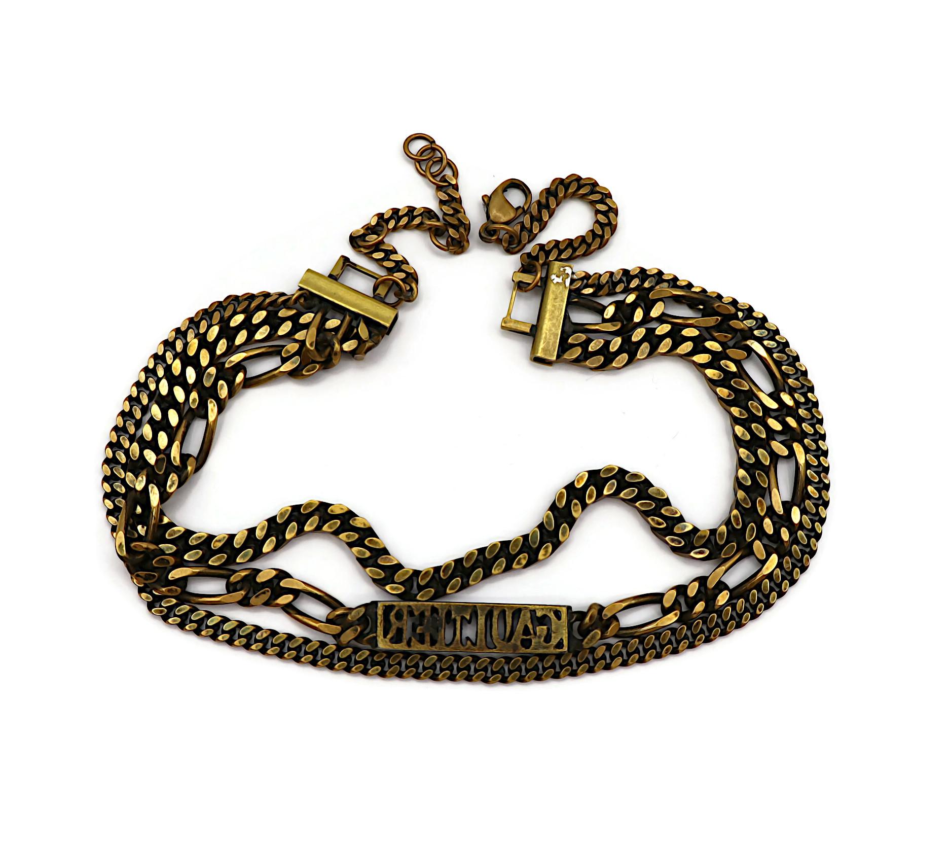 Collana con logo a catena vintage di Jean Paul Gaultier (Attribuito a) in vendita 6