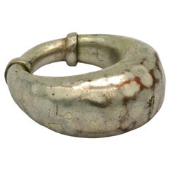 JEAN PAUL GAULTIER Vintage Antiqued Silver Tone African Ethnic Ring