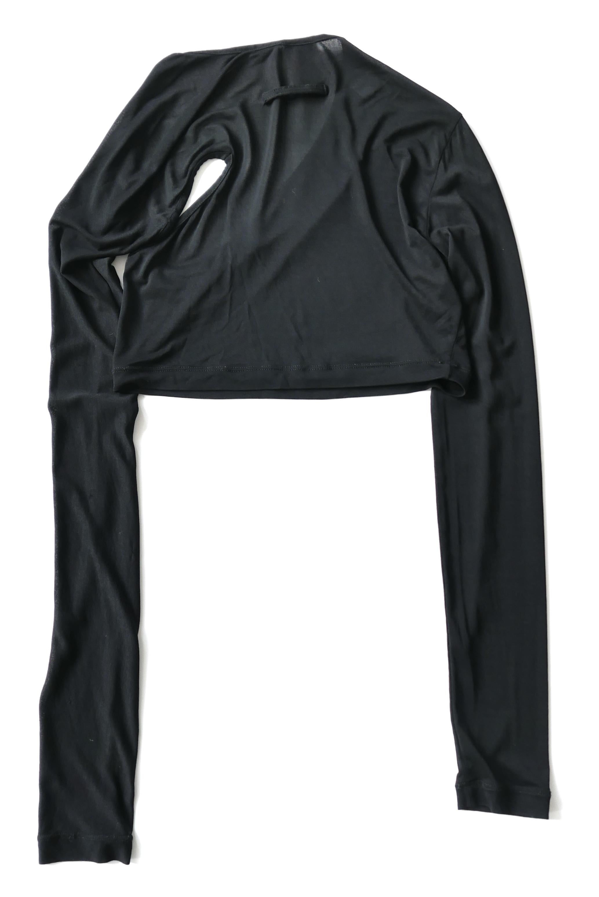Nero Top asimmetrico Jean Paul Gaultier Jeans in vendita