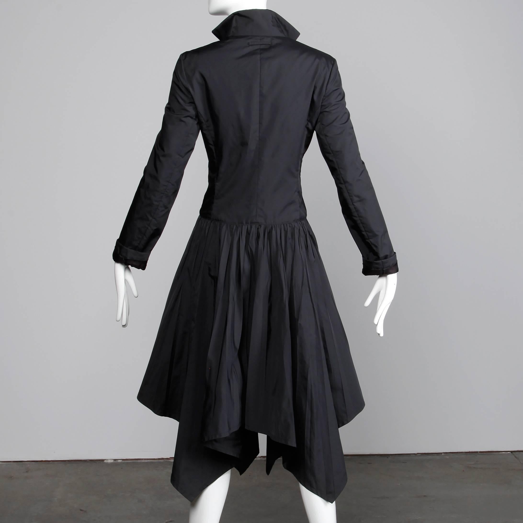 Jean Paul Gaultier Vintage Black Avant Garde Steampunk Coat or Dress, 1990s  In Excellent Condition For Sale In Sparks, NV