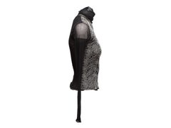 Jean Paul Gaultier Vintage Black & White Mesh Spider Web Top